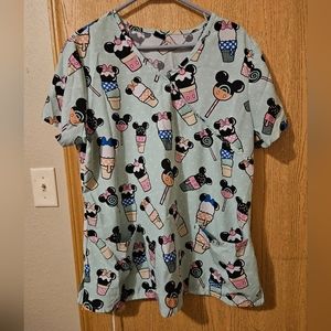 Disney scrub top
